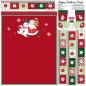 Preview: Baumwoll Panel Happy Christmas by Steinbeck ca. 145 cm Rot/Grün Adventskalender